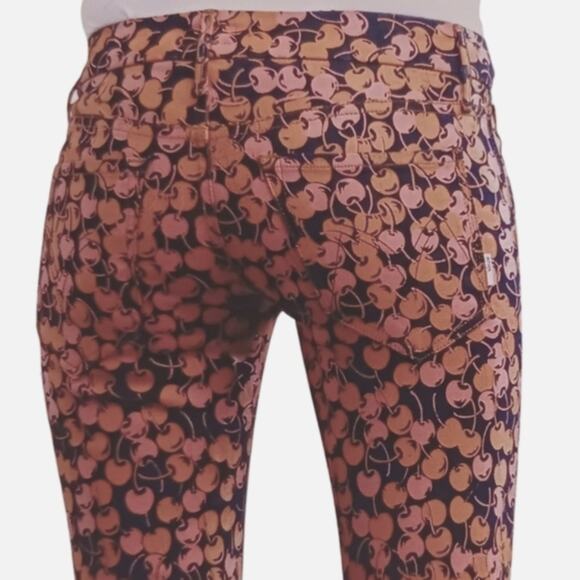 Mother the Looker Cherry Pickin EUC $238 Size 24 J1642 - Picture 2 of 8